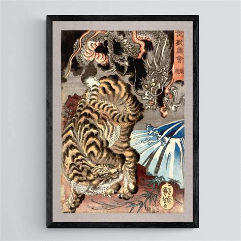 Japanese Art Tiger Dragon