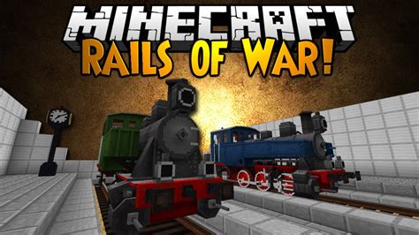 Minecraft Mod Showcase: RAILS OF WAR! - YouTube