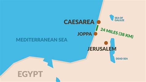 Caesarea And Joppa Map