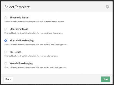 New Feature: Workflow Templates | Financial Cents