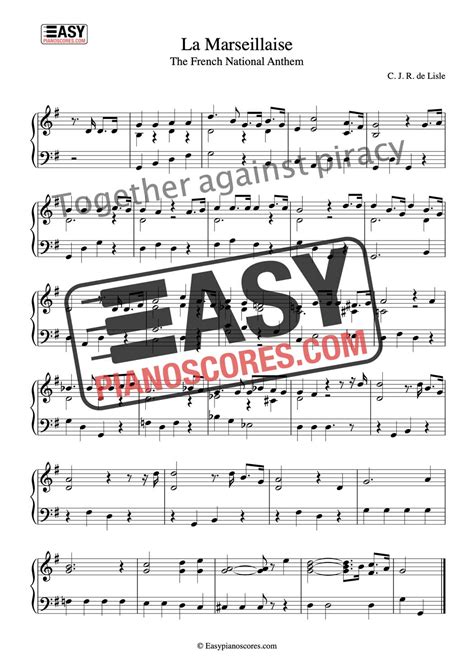 12 Famous National Anthems for Piano (PDF) – Easypianoscores.com