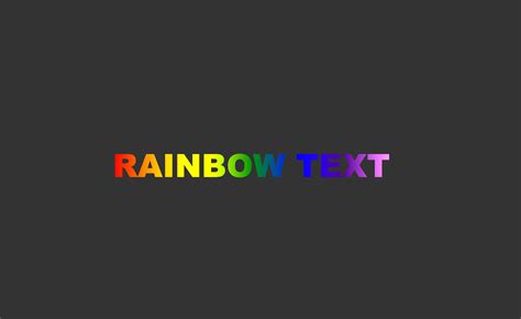 Pure CSS Rainbow Text Animation - Lena Design