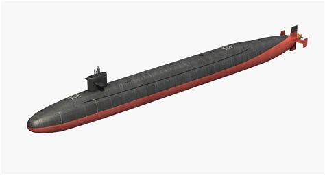 Ohio class submarine 3D model - TurboSquid 1407510