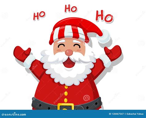 Merry Christmas and Happy New Year. Funny Cartoon Santa Claus an Stock ...