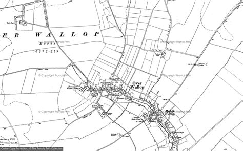 Historic Ordnance Survey Map of Over Wallop, 1894 - 1908