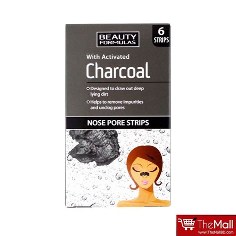 Beauty Formulas Activated Charcoal Nose Pore Strips 6 Strips