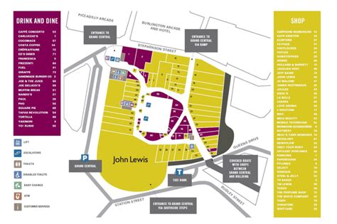 Find your way around Grand Central Birmingham with this map of every ...