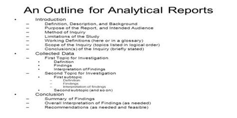 Meaning of Analytical Report - QS Study