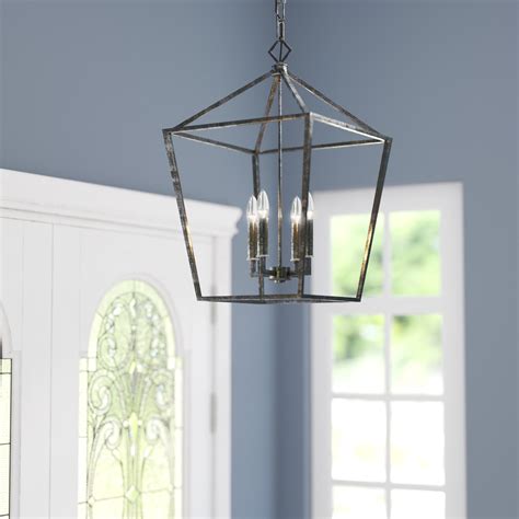 Three Posts Varnum 4-Light Foyer Pendant & Reviews | Wayfair