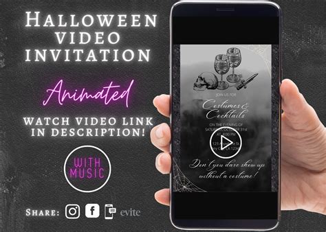 Halloween Animated Party Invitation - Etsy