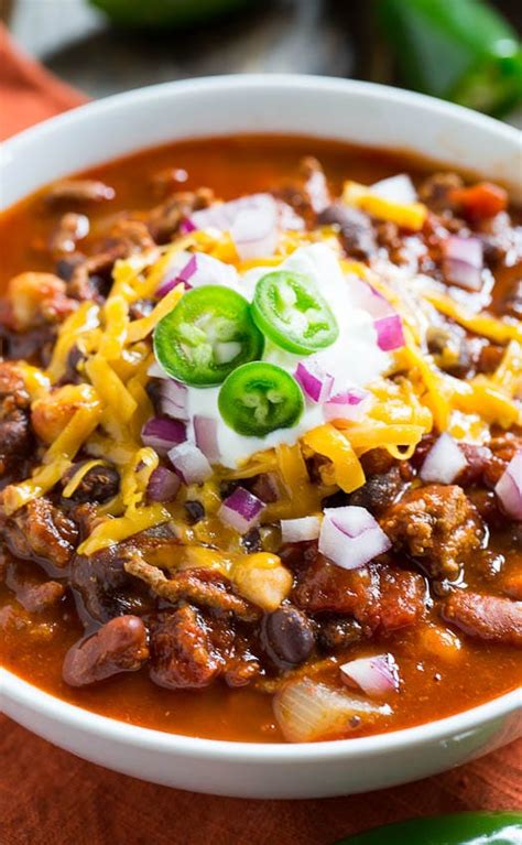 Three Bean Chili - Spicy Southern Kitchen