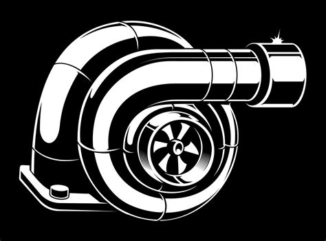 Vector illustration of turbocharger. 539145 Vector Art at Vecteezy