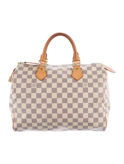 Authentic Louis Vuitton Speedy 30 Damier Azur | CINEMAS 93