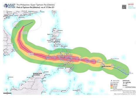 Path of Typhoon Rai (Odette) - as of 17 Dec 21 - Datasets - MapAction