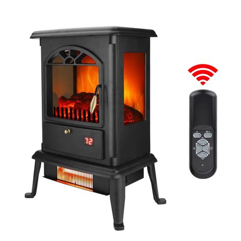 Zimtown 1500W Electric Indoor Freestanding Fireplace with Remote ...