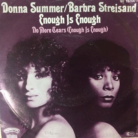 Donna Summer Barbra Streisand Enough İs Enough 45lik Plak