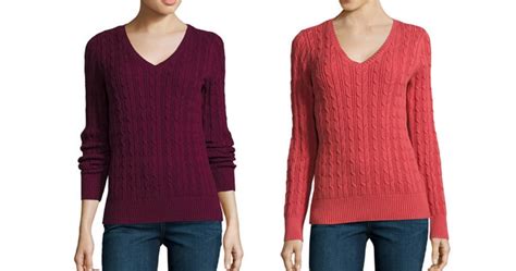 JCPenney.com: St. John's Bay Women's Cable Sweaters Only $9.74 (Great Reviews)