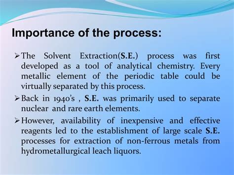 Solvent Extraction | PPT