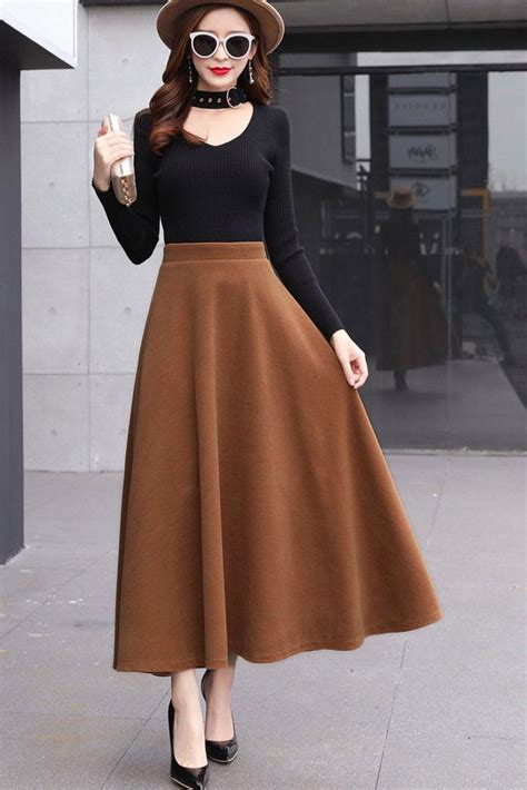 Classical flared skirt for women j001# | Long skirt fashion, Womens ...