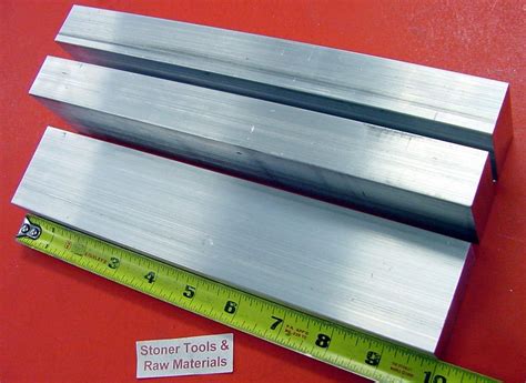 8 Pieces 1/2x 2 ALUMINUM FLAT BAR 6 long 6061 .500 Solid Plate Mill Stock Aluminum