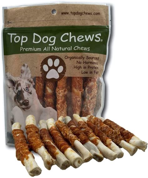 Chicken Wrapped Rawhide Rolls North American Made - 25 Pack – Top Dog Chews