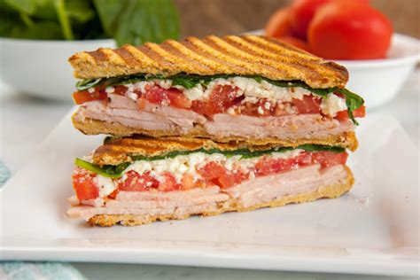 Mediterranean Turkey Panini - Martin's Famous Potato Rolls and Bread