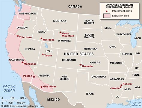 Japanese Internment Camps Map – Map Of The Usa With State Names