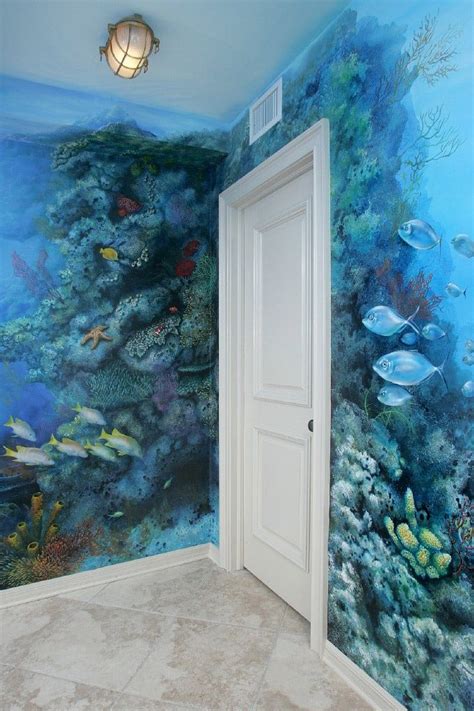 under the sea | Ocean mural, Ocean room, Wall murals