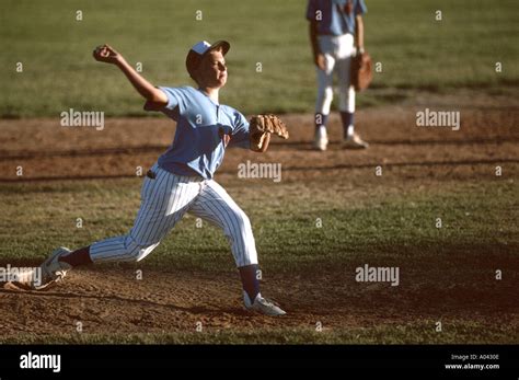 Little League baseball Pitcher Stock Photo - Alamy