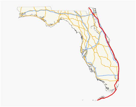 Of Us Route East - Florida State Road 60 Map , Free Transparent Clipart ...