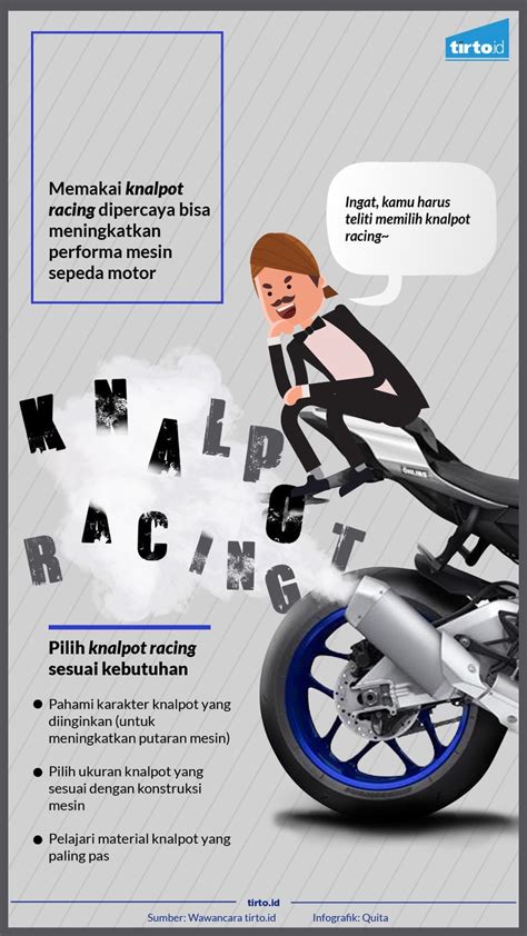 Plus Minus Knalpot Racing untuk Menggeber Sepeda Motor