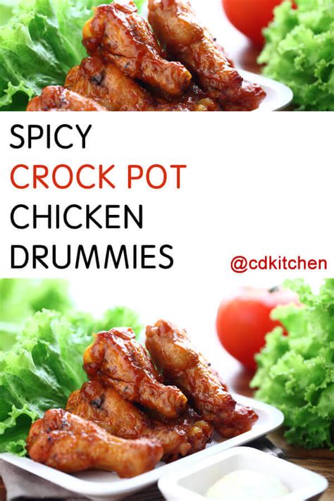 Spicy Crock Pot Chicken Drummies Recipe from CDKitchen.com