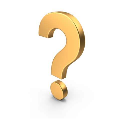 Question Mark Gold PNG Images & PSDs for Download | PixelSquid - S11251574A