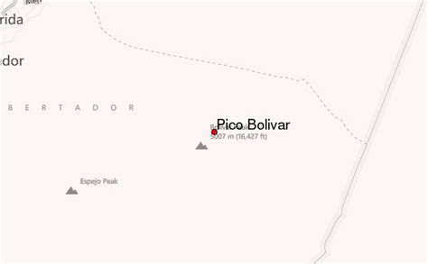 Pico Bolivar Mountain Information