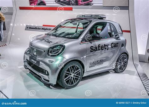 FRANKFURT - SEPT 2015: Smart Fortwo Safety Car Presented at IAA ...