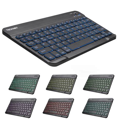 Buy Backlit Bluetooth Keyboard, TeckNet Ultra-Slim (About 4mm ...