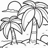 Coloring Pages Tropical Trees sketch template