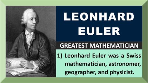 10 Lines on Leonhard Euler in English | Few Lines on Leonhard Euler ...