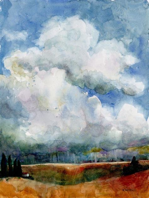 Painting Clouds in Watercolor Tips, and Resources - Belinda Del Pesco