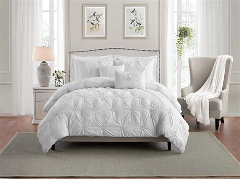 Best White Ruched Comforter Bedding Set Twin – The Best Home