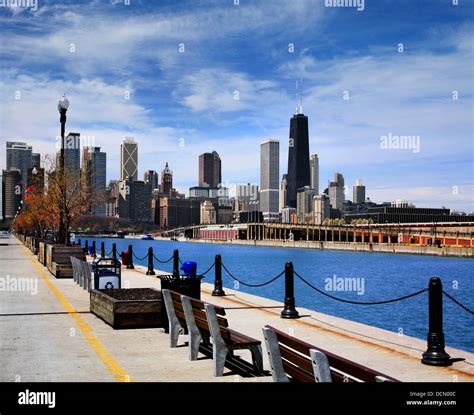 Half Of The Chicago Skyline As Seen From The Parking Garage Side Of ...