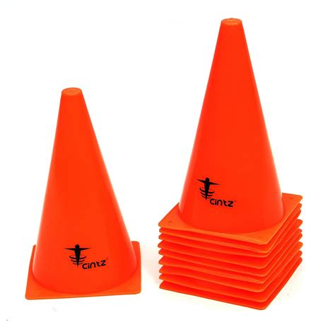 Cintz Cones 9" Soccer Practice Field Training Cones Set of 10 Heavy Duty | Soccer, Soccer ...