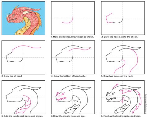 How to Draw a Dragon - Art Projects for Kids