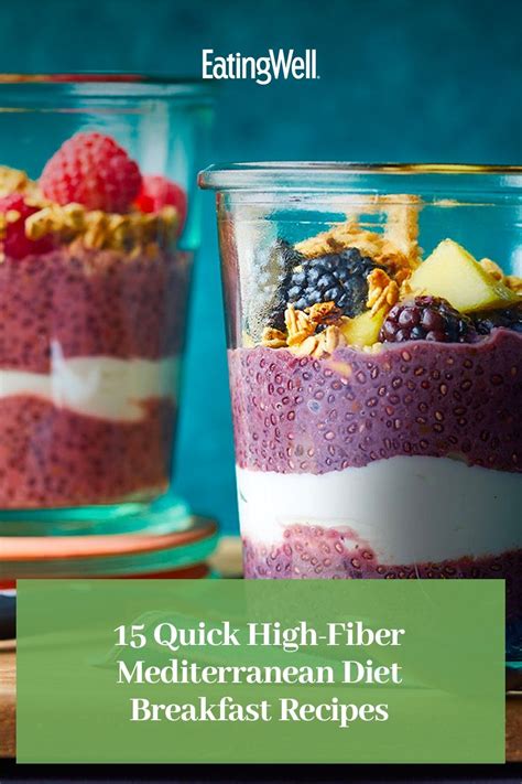 15 High-Fiber Mediterranean Diet Breakfast Recipes to Make for Busy Mornings in 2022 | Fruit ...