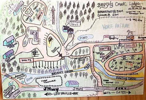 Campgrounds and Horse Trail Map | Brushy Creek