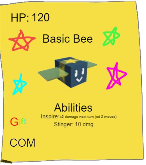 Gifted Basic Bee | Bee Swarm Simulator Trading Card Game Wiki | Fandom