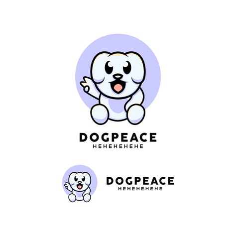 cute dog logo design 5462143 Vector Art at Vecteezy