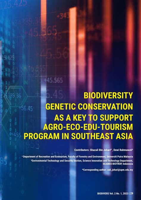 (PDF) Biodiversity Genetic Conservation as a Key to Support Agro-Eco ...