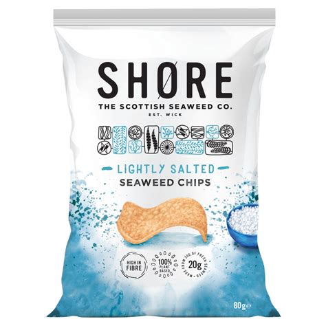 Shore Sea Salt Seaweed Chips 80g - Co-op