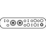 White cassette vector image | Free SVG